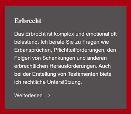 Erbrecht Rechtsanwalt 