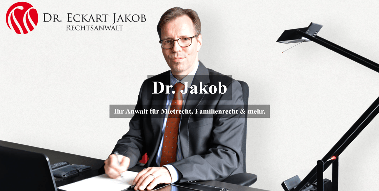 Rechtsanwalt Mietrecht Blender: ↗️ Dr. Eckart Jakob - ☎️Familienrecht, Scheidungsanwalt, Eherecht & Unterhaltsrecht, Erbrecht