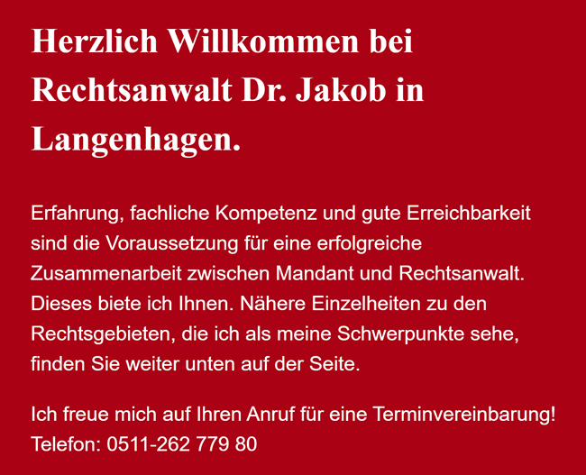 Rechtsanwalt Mietrecht & Familienrecht in  Isernhagen, Hemmingen, Wedemark, Sehnde, Hannover, Burgdorf, Laatzen und Burgwedel, Langenhagen, Lehrte