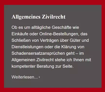 Allgemeines Zivilrecht 